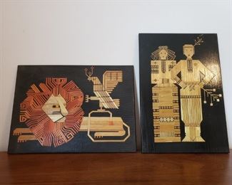 Vintage USSR Wood Inlay Wall Plaques https://ctbids.com/#!/description/share/240605
