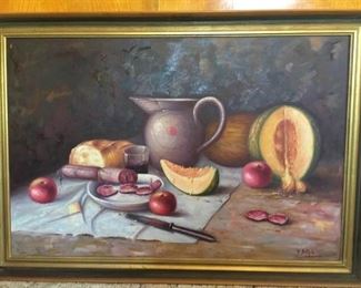 Tablescape Painting by Artist Vitale https://ctbids.com/#!/description/share/241631