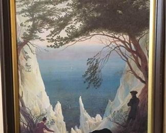 “The Chalk Cliffs of Rugen” by Casper David Friedrich print    https://ctbids.com/#!/description/share/242313