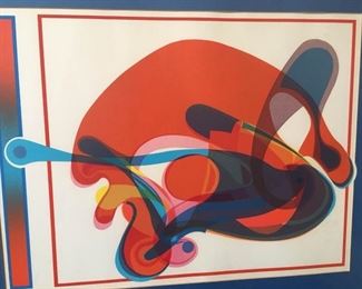 Retro/Modern Art Framed Poster https://ctbids.com/#!/description/share/242604