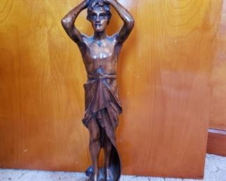 Wooden Woman Candleholder https://ctbids.com/#!/description/share/243787