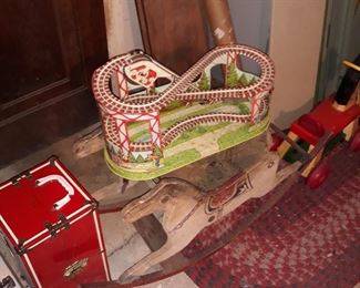 tin toy roller coaster