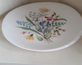 Hall China, hand painted dishes