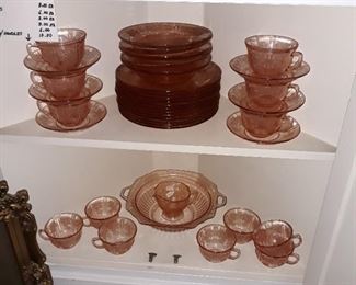 Pink Depression Glass