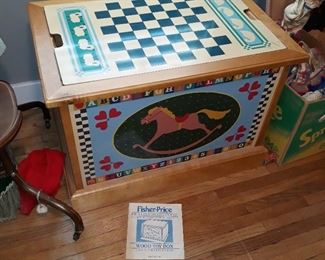 Fisher Price wood toy box