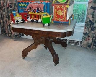 Marble top side tables