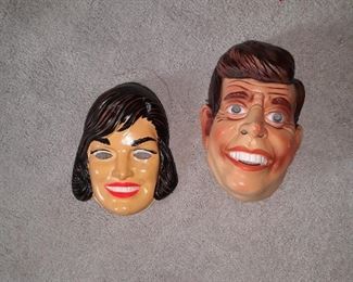 JFK and Jackie masks, early 1960s