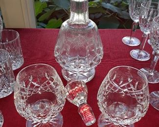 Kildare decanter and brandy snifters