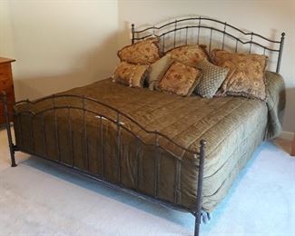 Same King Bed with custom comforter  and pollows