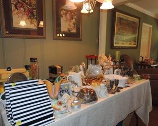 lots of kitchen items and various decorative pieces