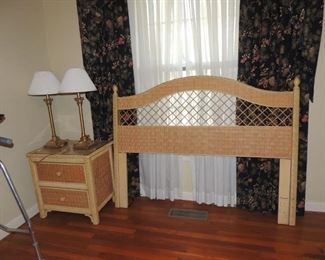 HENRY LINK FULL SIZE HEADBOARD AND NIGHT STAND