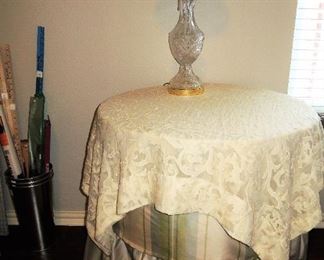 skirted table