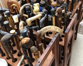 HUGE Collectible Walking Sticks/Antique Cane Collection
