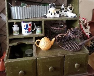 primitive wall cabinet