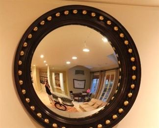 Round Framed Mirror