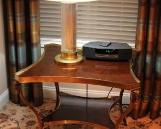 Unique Side Table with Lamp