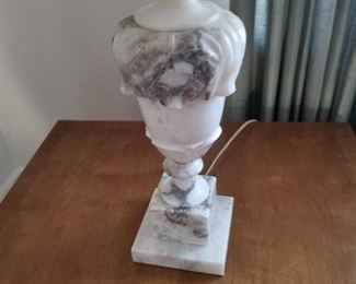 Antique Alabaster Lamps