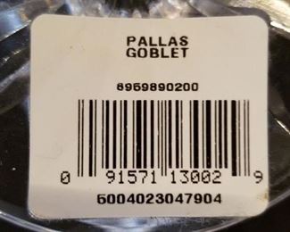 Pallas Goblet , Waterford Goblet, many knew with tags