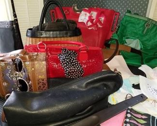 Handbags, Purses, Scarves 