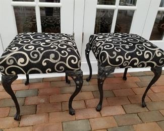 Iron let foot stools 
