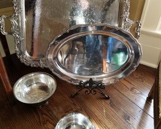 Silver plate Platters 