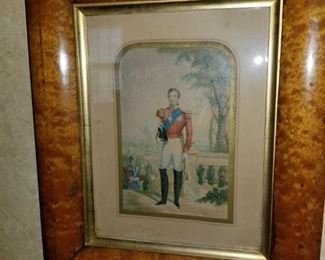 Framed art – Victoria & Albert framed in bird’s eye maple