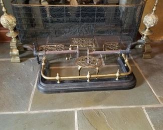 Antique andirons, Antique Fireplace equipement 