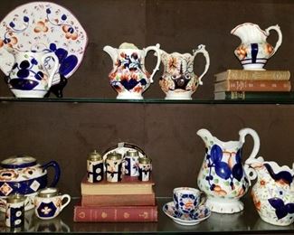 Gaudy Welsh,Gaudy Welsh, Antique English Ironstone, Allertons 