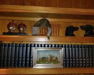 Book Ends, Leather Bound Encyclopedia Britannica 