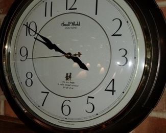 Mechanical wall clock, (Small World) ,– nursery rhymes themed
