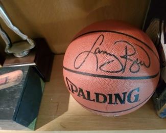 Larry Bird signed basketball