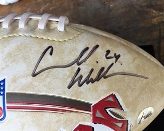Tampa Bay Bucs Cadillac Williams #24 Autographed Football