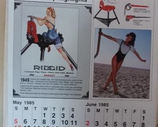 RIGID Pin Up Calendar 1985-86 The 50th Anniversary Edition