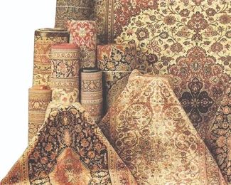 Lot 128 Fine Silk Carpets