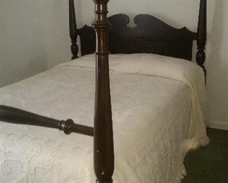 Four post Cherry wood bed