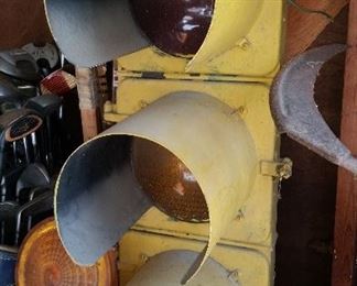 Vintage traffic light