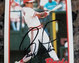1989 Topps Barry Larkin autographed
