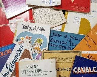 Vintage sheet music