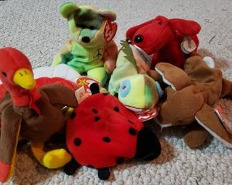 Several original/early Bennie Babies