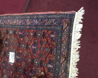 Oriental wool area rug, 4'x6'