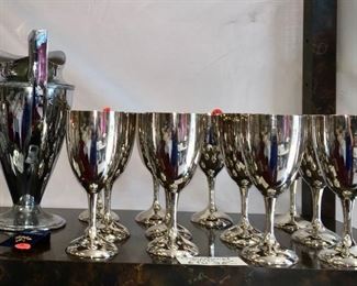 Set of 6 International Silver Co goblets