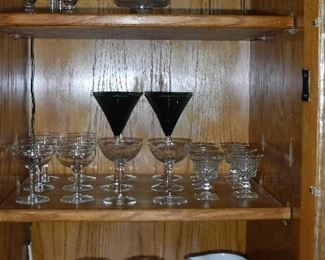 glassware cabinet