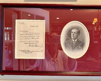 Signed letter from Woodrow Wilson to Miss Evangeline Booth - 1st woman general of the Salvation Army