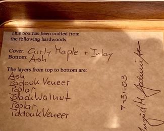 ...and all these woods, too!