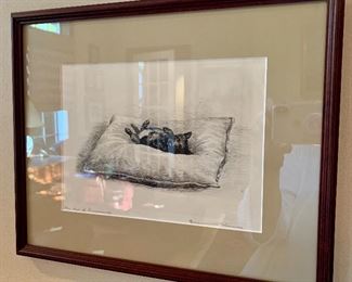 Marguerite Kirmse, etching, "The Age of Innocence" 