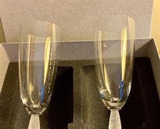 Lalique Champagne flutes