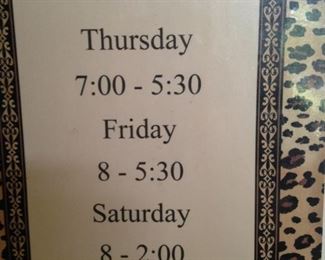 Come early for best selections! As always, we close at 2:00 on Saturday.