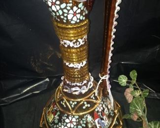 Hand-painted urn