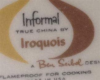 "Informal True China by Iroquois" - made in the USA