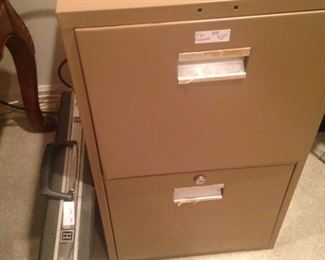 Two-drawer file cabinet